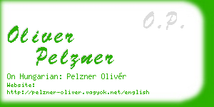 oliver pelzner business card